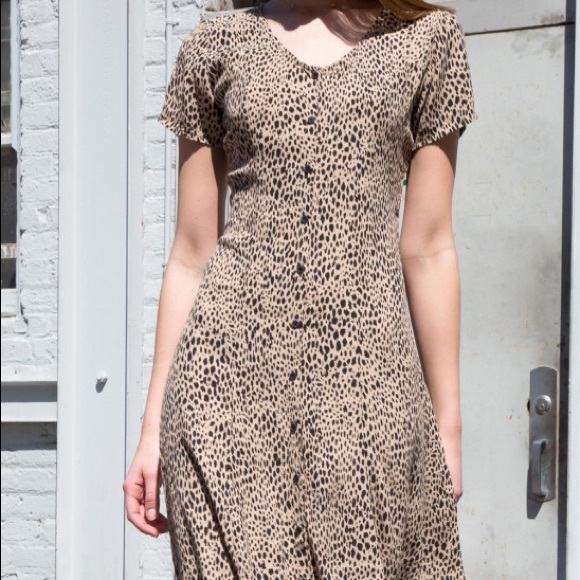 brandy melville leopard dress